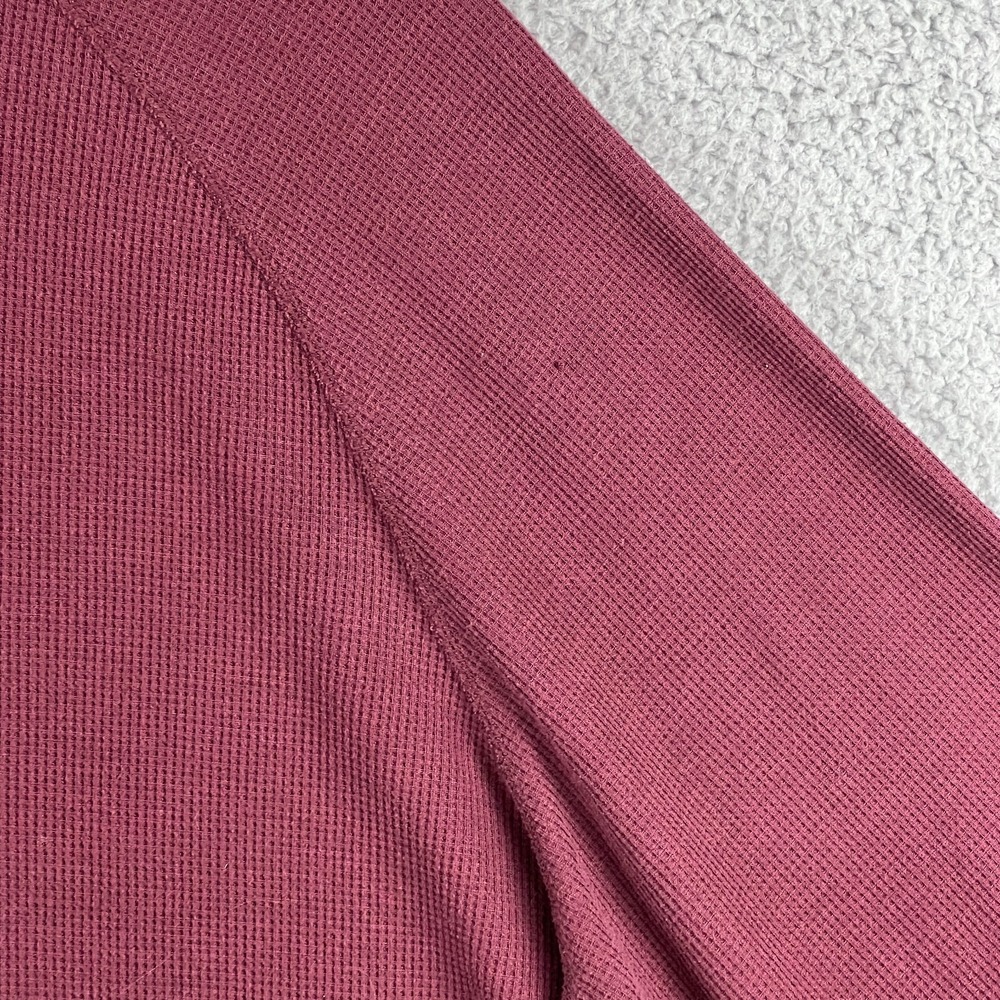Mack Weldon Thermal Henley‎ Shirt Mens XXL Red Long Sleeve Wool Blend Casual - Picture 10 of 13